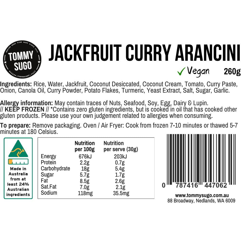 Jackfruit Curry Arancini