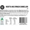 Ricotta & Spinach Cannelloni
